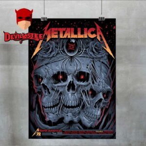 Metallica Columbus 2025 M72 Sonic Temple North America Tour Home Decor Poster Canvas
