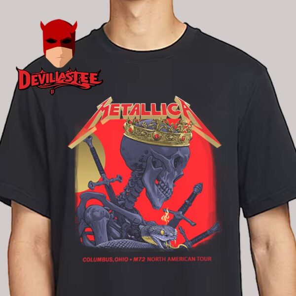 Metallica Columbus 2025 Sonic Temple Historic Crew Stadium OH On May 11th M72 North American Tour Unisex T-Shirt