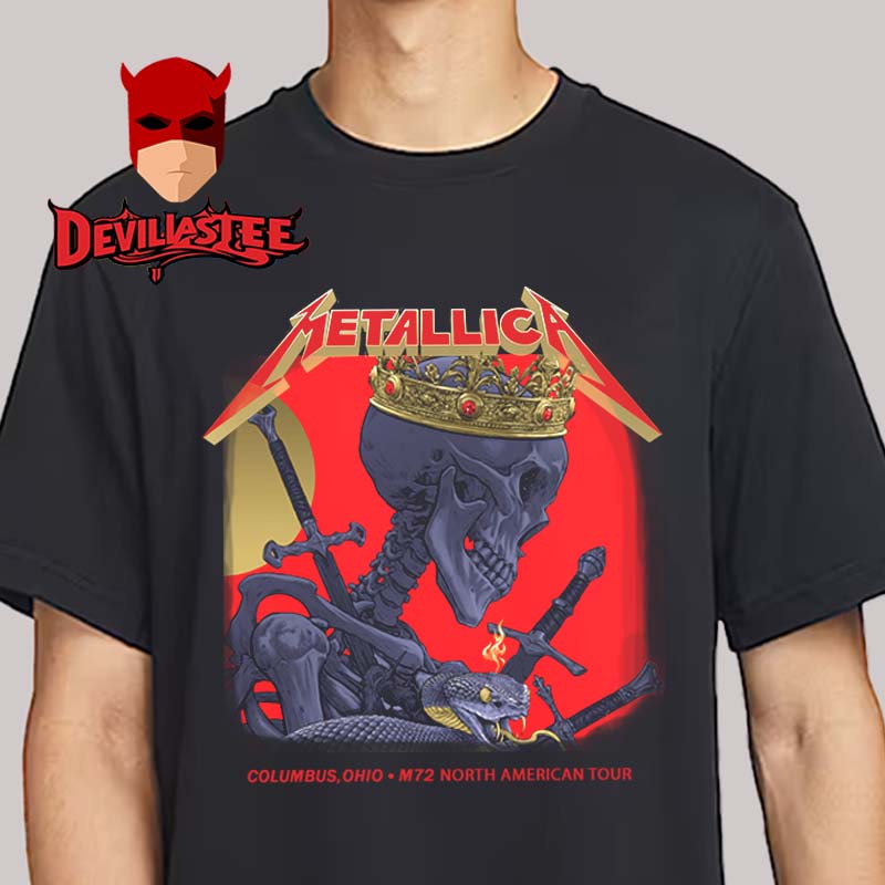 Metallica Columbus 2025 Sonic Temple Historic Crew Stadium OH On May 11th M72 North American Tour Unisex T-Shirt Metallica Columbus 2025 Sonic Temple Historic Crew Stadium OH On May 11th M72 North American Tour Unisex T-Shirt