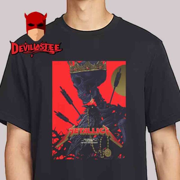 Metallica Columbus 2025 Sonic Temple Historic Crew Stadium OH On May 9th M72 North American Tour Unisex T-Shirt