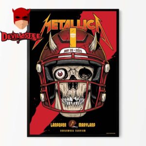 Metallica M72 Landover Washington DC 2025 Northwest Stadium Maryland On May 28th  North American Tour Home Decor Poster Canvas