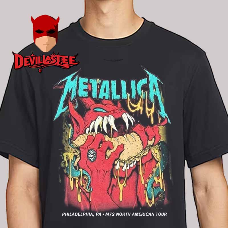 Metallica M72 Philly Philadelphia 2025 Lincoln Financial Field On May 23rd North American Tour Unisex T-Shirt Metallica M72 Philly Philadelphia 2025 Lincoln Financial Field On May 23rd North American Tour Unisex T-Shirt