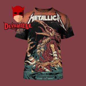 Metallica M72 Virginia 2025 Lane Stadium Blackburg On May 7th  North American Tour All Over Print T-Shirt