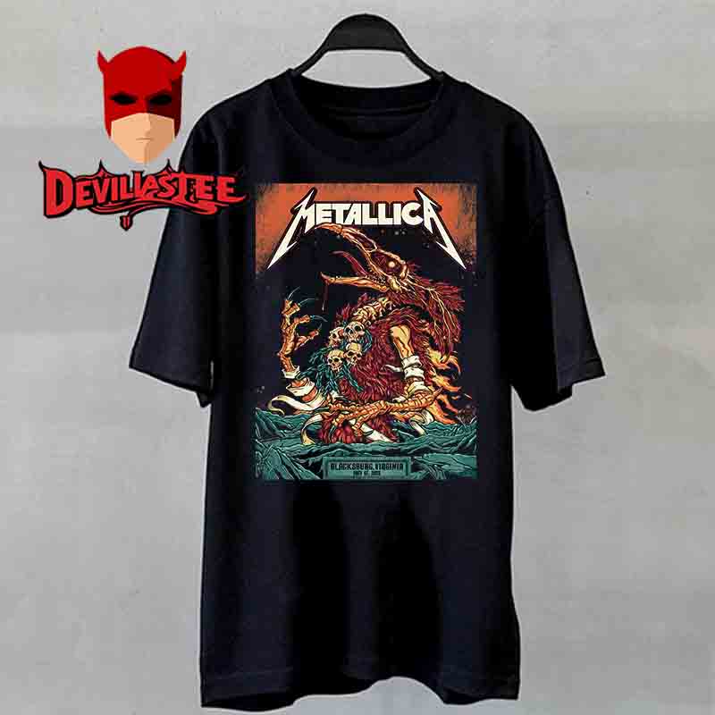 Metallica M72 Virginia 2025 Lane Stadium Blackburg On May 7th North American Tour Unisex T-Shirt Metallica M72 Virginia 2025 Lane Stadium Blackburg On May 7th North American Tour Unisex T-Shirt