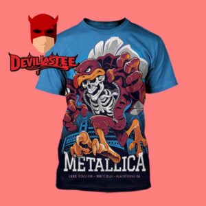 Metallica M72 Virginia Blackburg 2025 Lane Stadium On May 7th North American Tour All Over Print T-Shirt