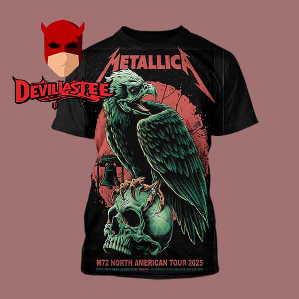 Metallica Philadelphia May 2025 Lincoln Financial Field M72 Philly North American Tour All Over Print T-Shirt Metallica Philadelphia May 2025 Lincoln Financial Field M72 Philly North American Tour All Over Print T-Shirt