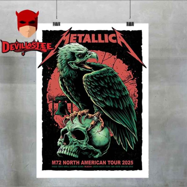 Metallica Philadelphia May 2025 Lincoln Financial Field M72 Philly North American Tour Home Decor Poster Canvas