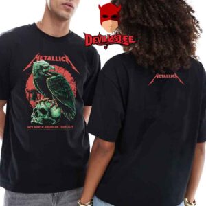 Metallica Philadelphia May 2025 Lincoln Financial Field M72 Philly North American Tour Two Sided T-Shirt
