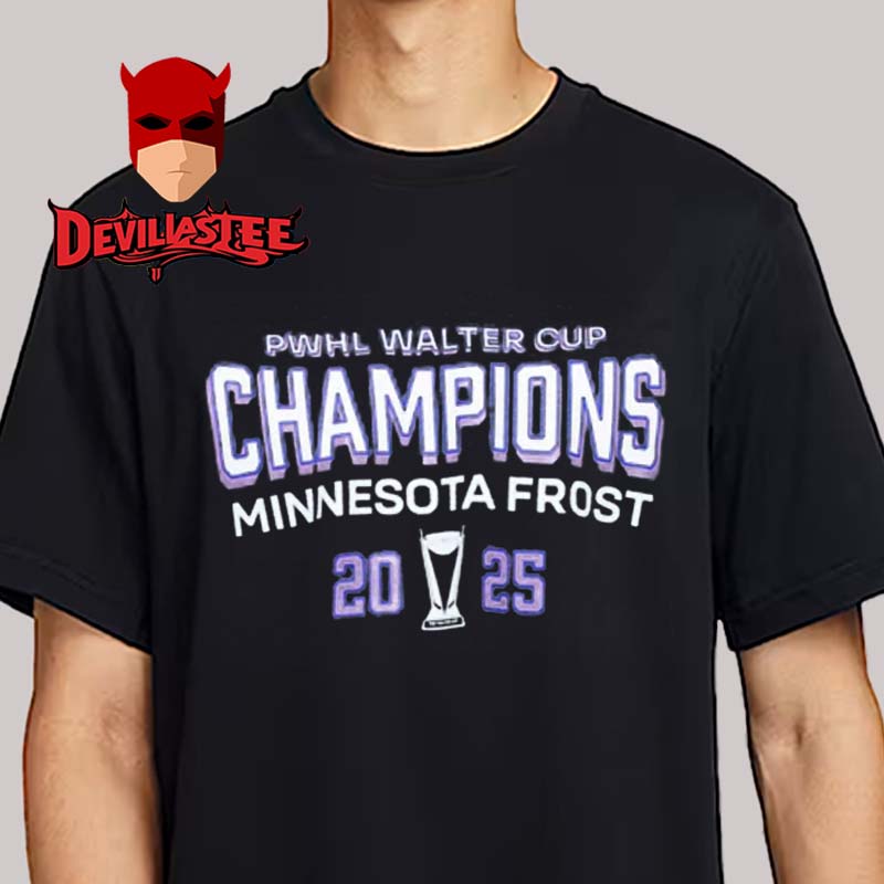 Minnesota Frost PWHL Walter Cup Champions 2025 Locker Room Unisex T-Shirt Minnesota Frost PWHL Walter Cup Champions 2025 Locker Room Unisex T-Shirt