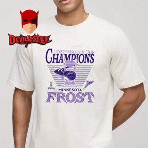 Minnesota Frost PWHL Walter Cup Champions 2025 Stadium Essentials Championship Upwards Crewneck Sweater T-Shirt