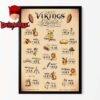 Minnesota Vikings NFL 2025 Schedule Home Decor Poster Canvas