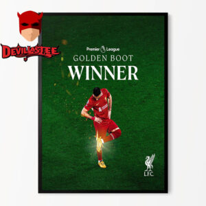 Mohamed Salah Golden Boot Premier League Champions 2025 Home Decor Poster Canvas