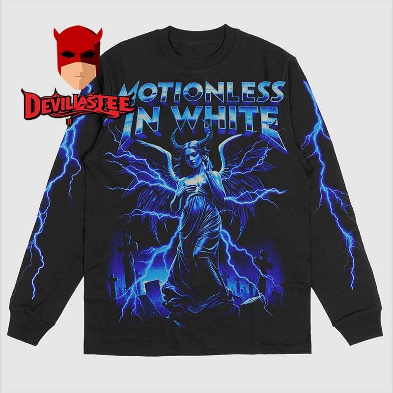 Motionless In White Lightning All Over Print Long Sleeve Motionless In White Lightning All Over Print Long Sleeve