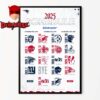 Minnesota Vikings NFL 2025 Schedule Home Decor Poster Canvas