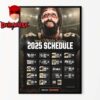New England Patriots NFL 2025 Schedule Home Decor Poster Canvas