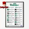 New York Giants NFL 2025 Schedule Home Decor Poster Canvas