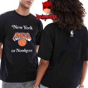 New York Knicks Or Nowhere Give And Go Two Sided T-Shirt