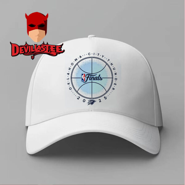 OKC Thunder 2025 NBA Finals Basketball Outline Classic Hat Cap Snapback