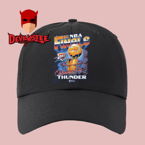 OKC Thunder 2025 NBA Finals Hoop And Trophy Classic Hat Cap Snapback