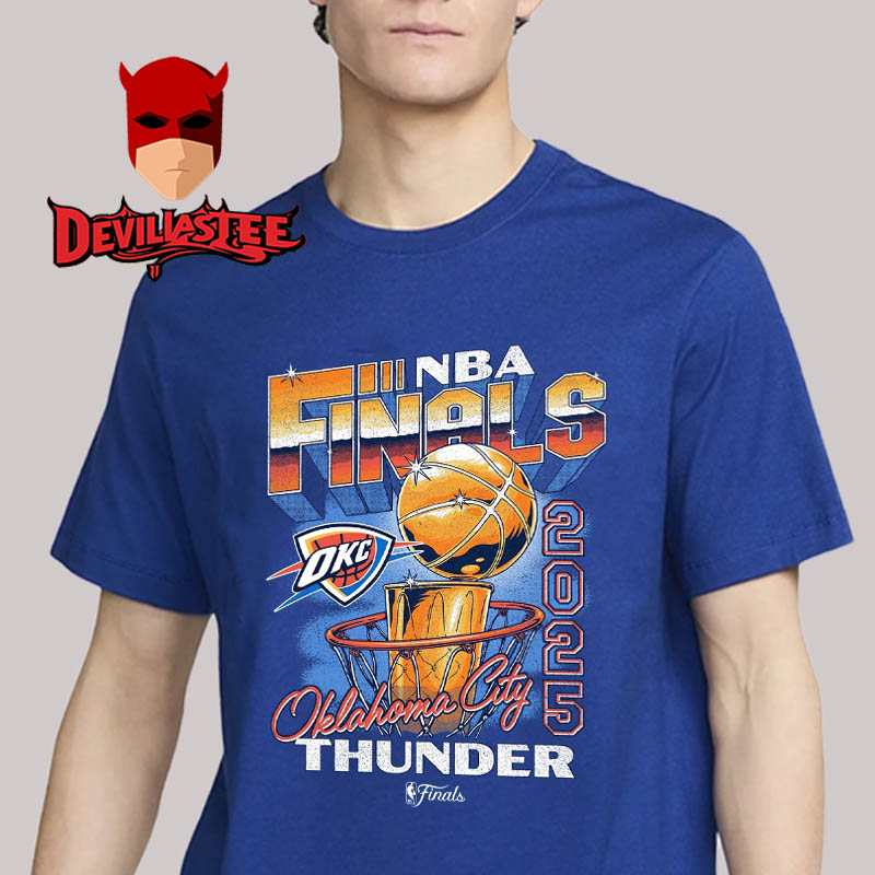 OKC Thunder 2025 NBA Finals Hoop And Trophy Unisex T-Shirt OKC Thunder 2025 NBA Finals Hoop And Trophy Unisex T-Shirt