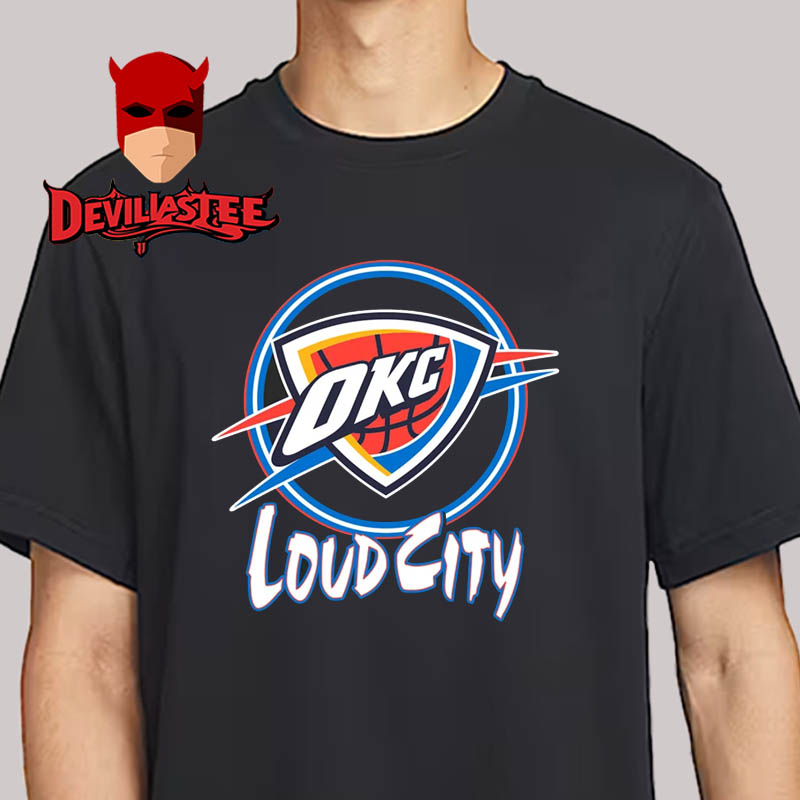 OKC Thunder 2025 Neon Loud City Unisex T Shirt OKC Thunder 2025 Neon Loud City Unisex T Shirt