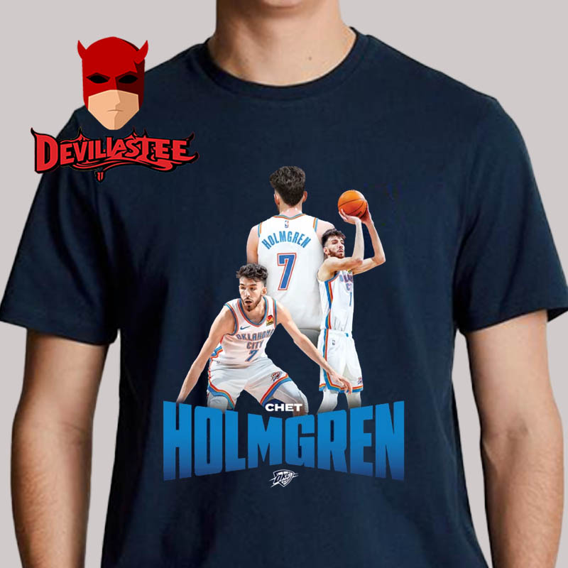 OKC Thunder Chet Holmgren 2025 Player Series Unisex T-Shirt OKC Thunder Chet Holmgren 2025 Player Series Unisex T-Shirt