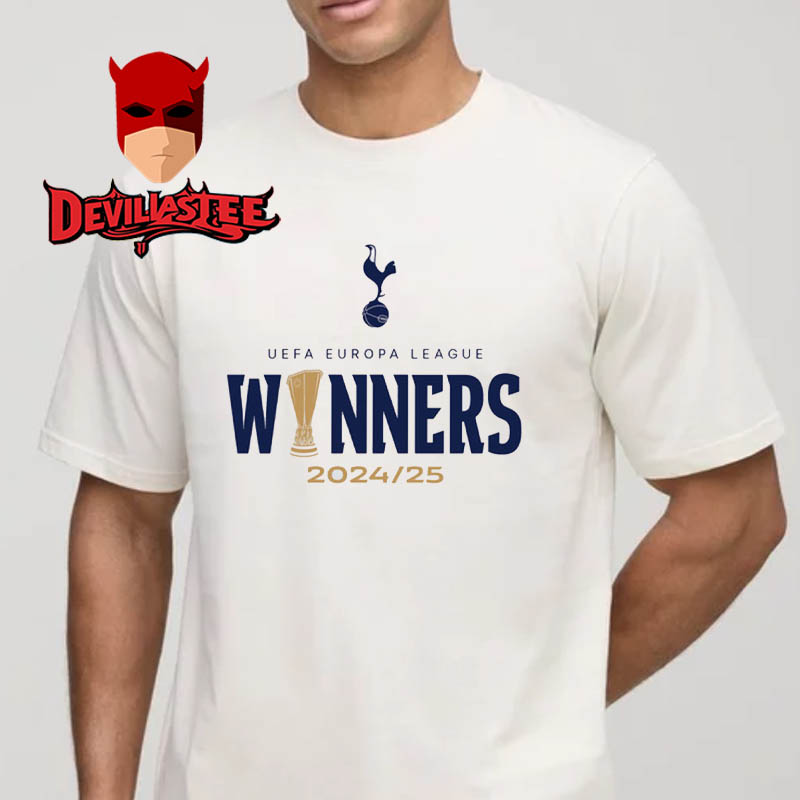Official Tottenham Hotspur Europa League 2025 Champions Winners Unisex T-Shirt Official Tottenham Hotspur Europa League 2025 Champions Winners Unisex T-Shirt