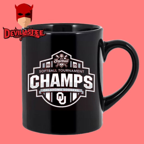 Oklahoma Sooners 2025 SEC Softball Conference Tournament Champions Ceramic Mug Cup