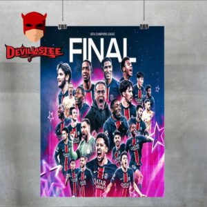 Paris Saint-Germain Road To Munich 2025 UEFA Champions League Final Home Decor Poster Canvas