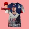 Paul Skenes Team USA 2026 World Baseball Classic All Over Print T-Shirt
