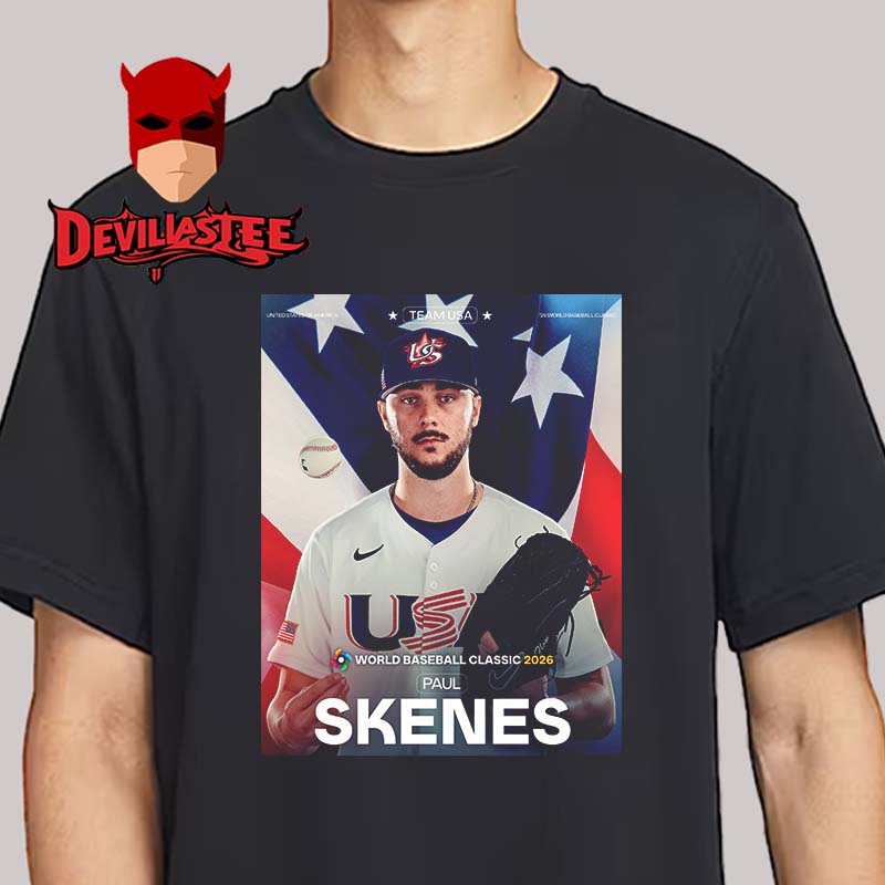 Paul Skenes Team USA 2026 World Baseball Classic Unisex T-Shirt Paul Skenes Team USA 2026 World Baseball Classic Unisex T-Shirt