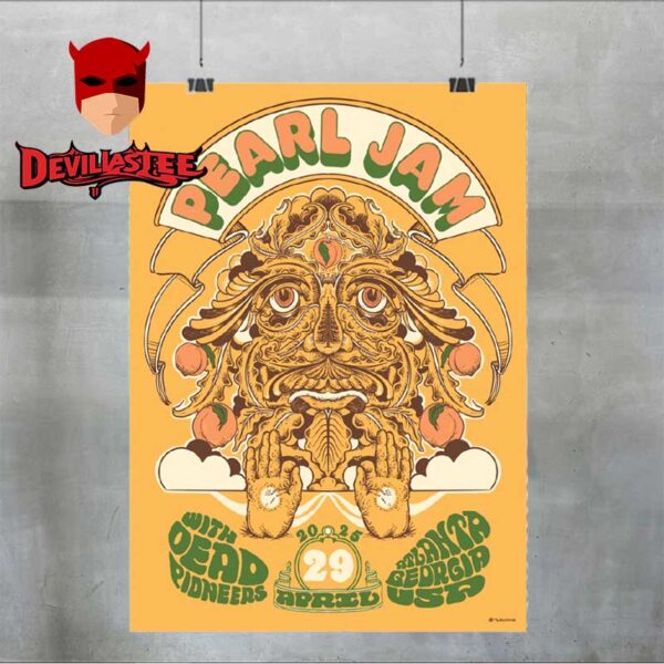 Pearl Jam Atlanta GA 2025 State Farm Arena On April 29th Home Decor Poster Canvas
