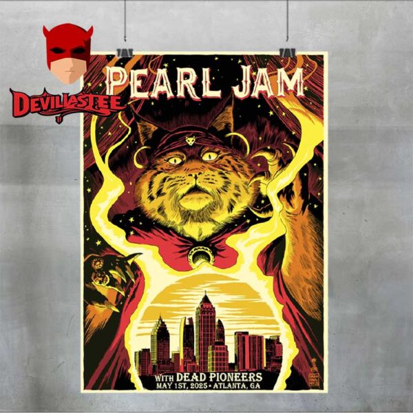 Pearl Jam Atlanta GA 2025 State Farm Arena On May 1st Home Decor Poster Canvas