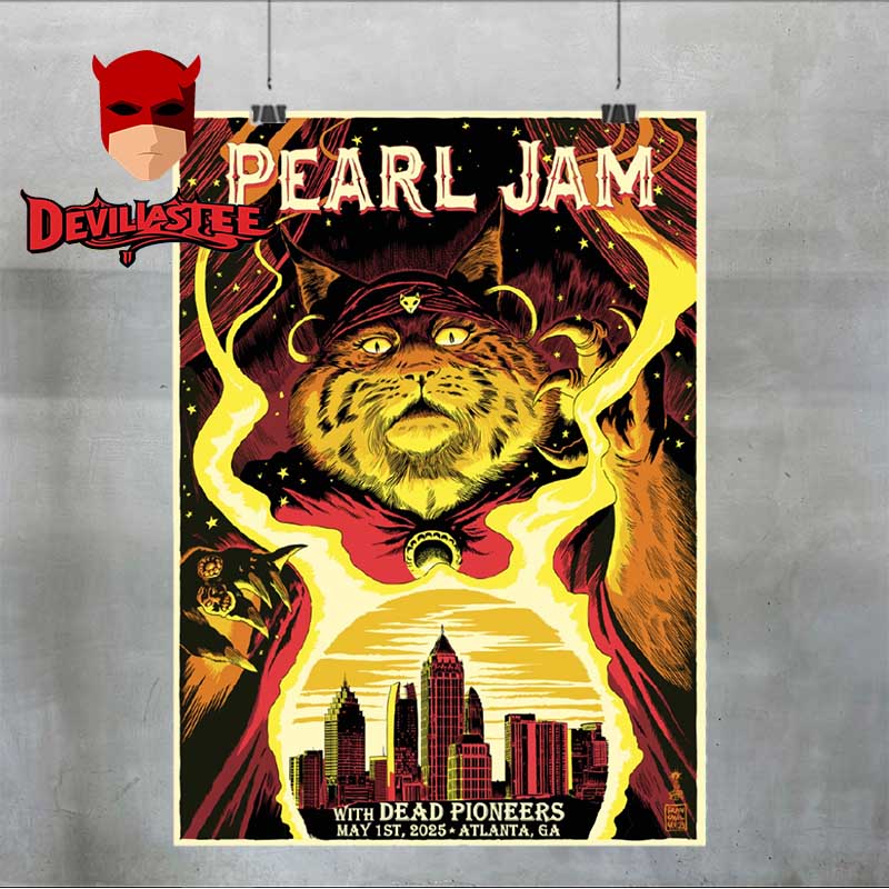 Pearl Jam Atlanta GA 2025 State Farm Arena On May 1st Home Decor Poster Canvas Pearl Jam Atlanta GA 2025 State Farm Arena On May 1st Home Decor Poster Canvas