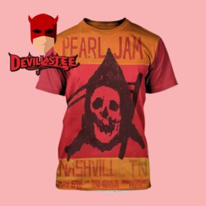 Pearl Jam Nashville 2025 Bridgestone Arena TN On May 6th All Over Print T-Shirt