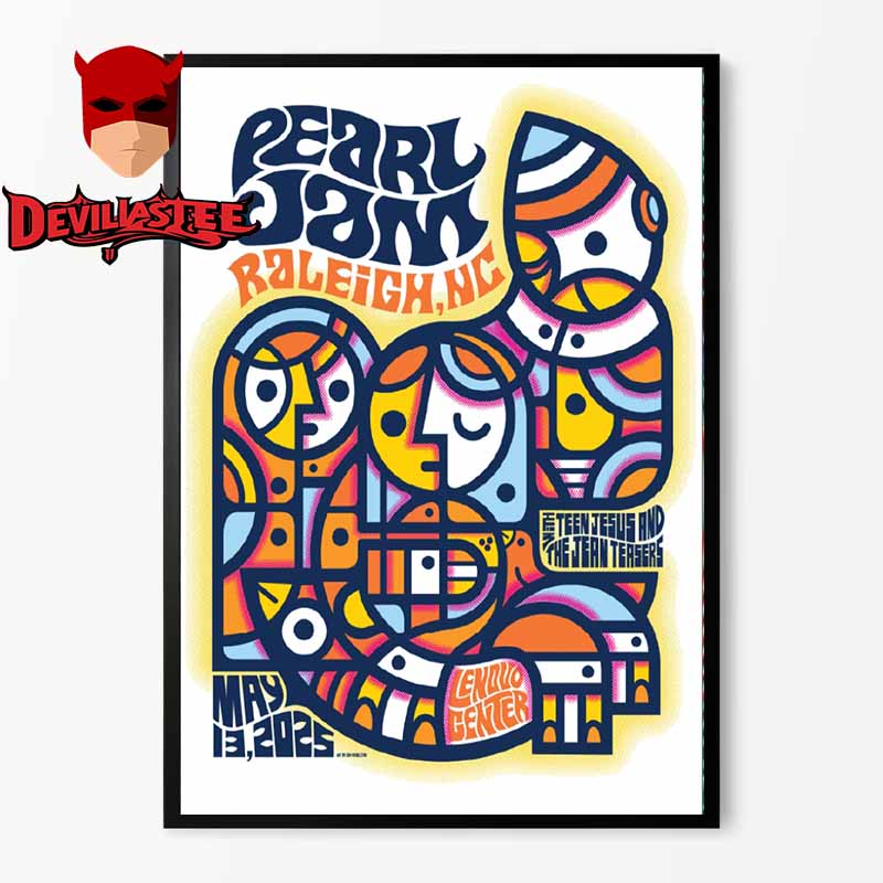 Pearl Jam Raleigh NC 2025 Lenovo Center On May 13th Day 2 Home Decor Poster Canvas Pearl Jam Raleigh NC 2025 Lenovo Center On May 13th Day 2 Home Decor Poster Canvas