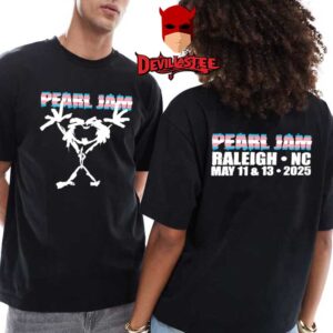 Pearl Jam Lenovo Center 2025 Lenovo Center On May 11th And 13th Two Sided T-Shirt