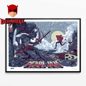 Pearl Jam Raleigh NC 2025 Lenovo On May 11th Home Decor Poster Canvas