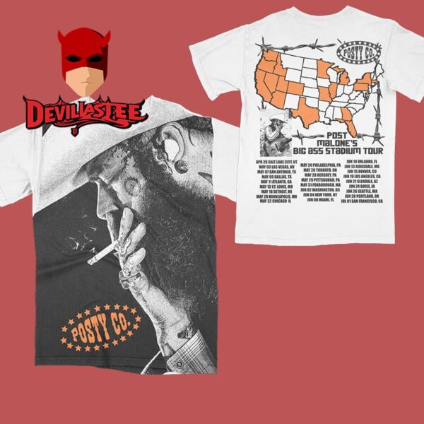 Post Malone Big Ass Stadium Tour All Over Print T-Shirt