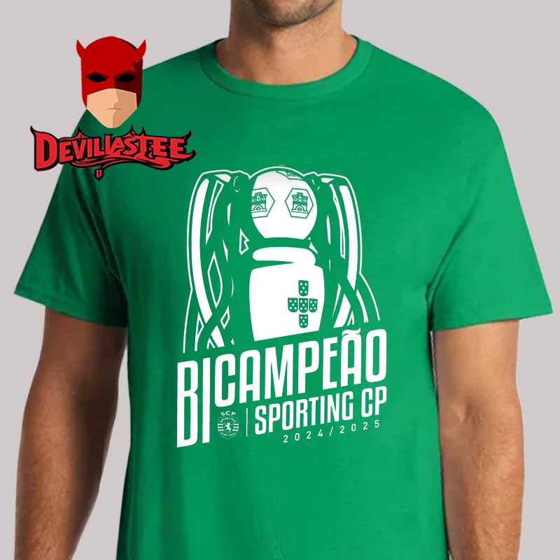Primeira Liga Sporting Logo Bicampeao Verde 2025 Champions Winners Unisex T-Shirt Primeira Liga Sporting Logo Bicampeao Verde 2025 Champions Winners Unisex T-Shirt
