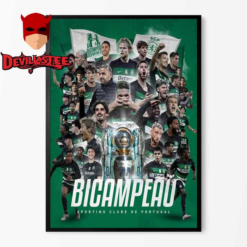 Primeira Liga Sporting Logo Bicampeao Verde 2025 Champions Winners Home Decor Poster Canvas Primeira Liga Sporting Logo Bicampeao Verde 2025 Champions Winners Home Decor Poster Canvas