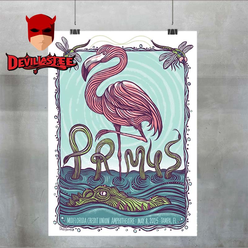 Primus Tampa FL 2025 MIDFLORIDA Credit Union Amphitheater On May 8th Home Decor Poster Canvas Primus Tampa FL 2025 MIDFLORIDA Credit Union Amphitheater On May 8th Home Decor Poster Canvas