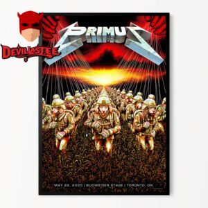 Primus Toronto 2025 Budweiser Stage ON May 22th Master Of Puppets Home Decor Poster Canvas