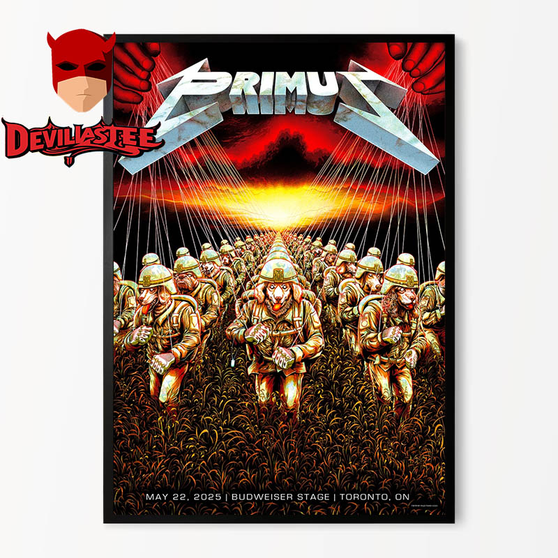 Primus Toronto 2025 Budweiser Stage ON May 22th Master Of Puppets Home Decor Poster Canvas Primus Toronto 2025 Budweiser Stage ON May 22th Master Of Puppets Home Decor Poster Canvas