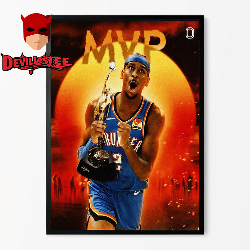 SGA MVP Shai Gilgeous Alexander OKC NBA 2025 MVP Most Valuable Player Home Decor Poster Canvas SGA MVP Shai Gilgeous Alexander OKC NBA 2025 MVP Most Valuable Player Home Decor Poster Canvas