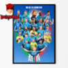 SSC Napoli Champions Of Italy 2025 Home Decor Poster Canvas