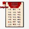 Seattle Seahawks NFL 2025 Schedule 50th Season Home Decor Poster Canvas