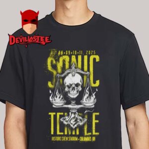 Sonic Temple 2025 Columbus OH Skull Scale Lineup Unisex T-Shirt