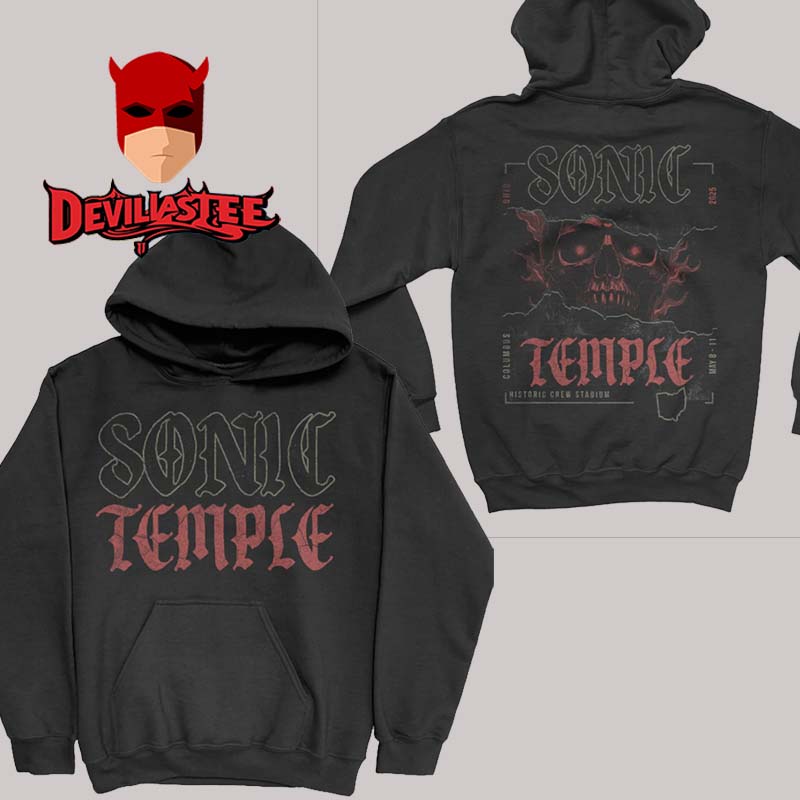 Sonic Temple 2025 Columbus OH Terror Two Sided Hoodie Sonic Temple 2025 Columbus OH Terror Two Sided Hoodie