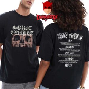 Sonic Temple 2025 Columbus OH skull Inc Lineup Two Sided T-Shirt